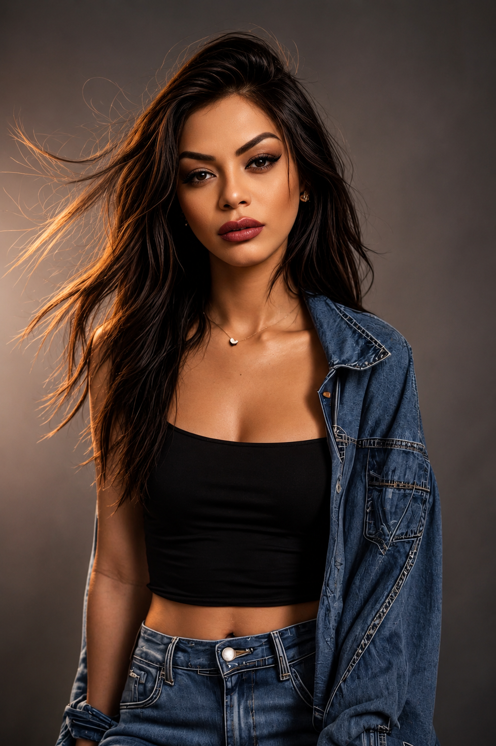 Elegant editorial portrait